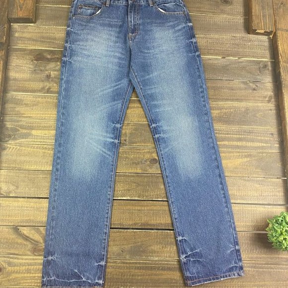 BRAND NEW - Triple Black Medium Wash Men's Denim Jeans Straight Fit Sz. 32/33 - Picture 4 of 8